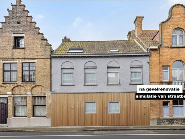 Ruime woning met handelsruimte in centrum Diksmuide